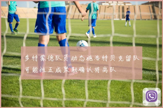 多特蒙德队员动态施洛特贝克留队可能性五成聚勒确认将离队