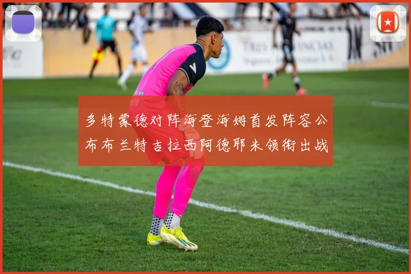 多特蒙德对阵海登海姆首发阵容公布布兰特吉拉西阿德耶米领衔出战